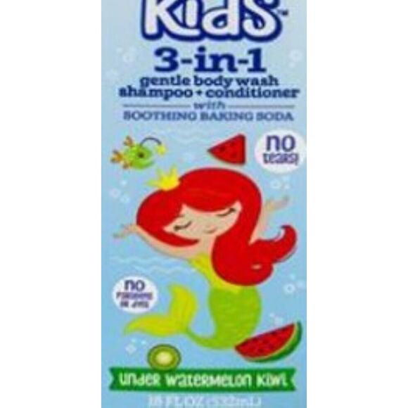 Arm & Hammer KIDS MERMAID Watermelon Kiwi PUMP Body Wash Shampoo Conditioner - Picture 2 of 4